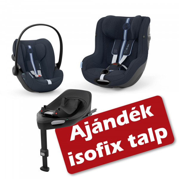 CYBEX Gold Cloud G + Sirona G + base G - Ocean Blue Plus